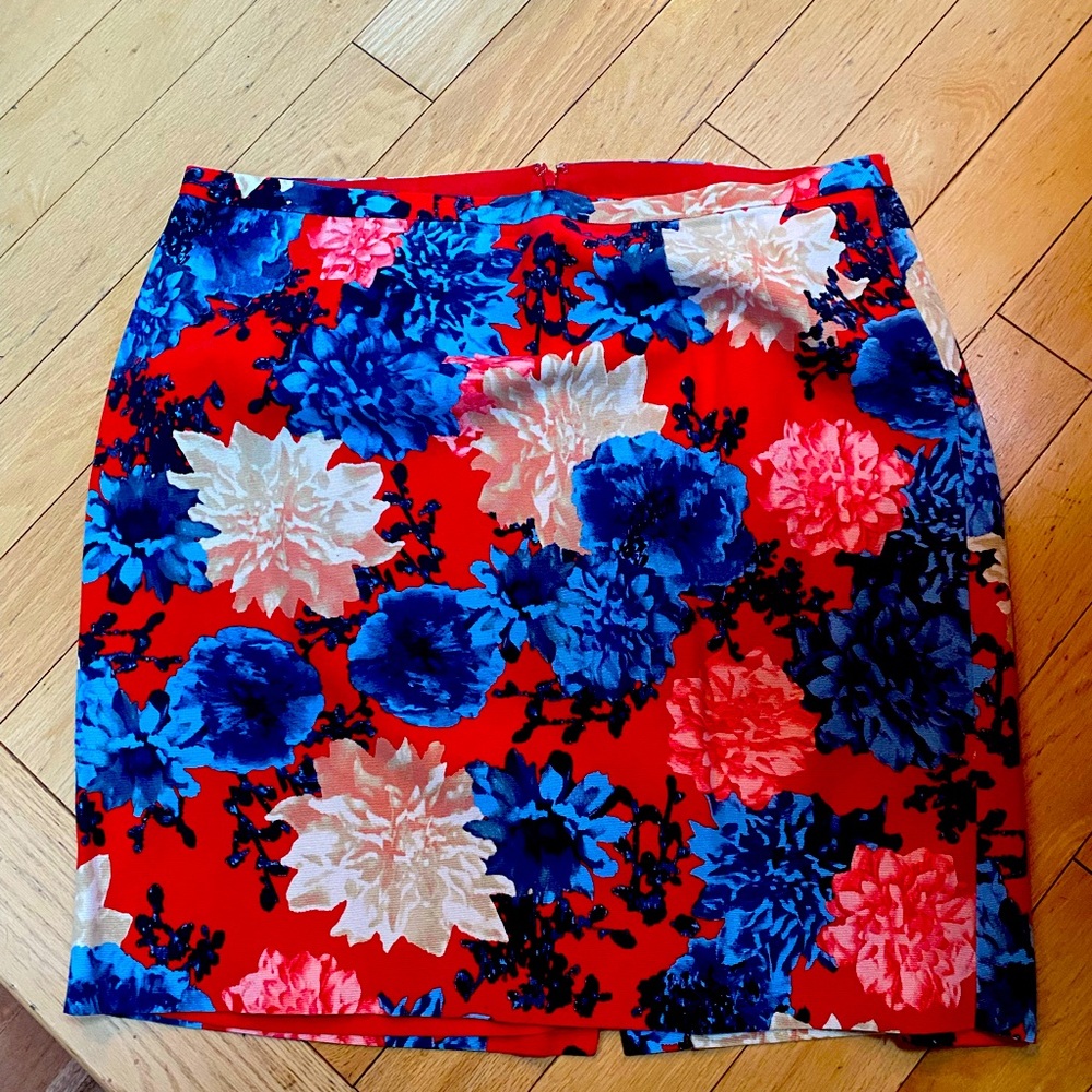 Talbots 16W Floral skirt